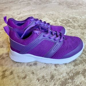 New Purple Tennis Shoes Girls Size 1 Sneakers